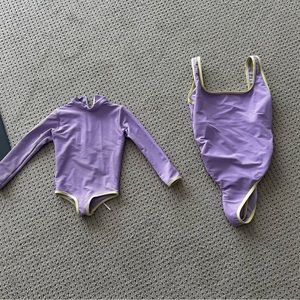 LainSnow mommy & me bundle Lavendar & lemon trim